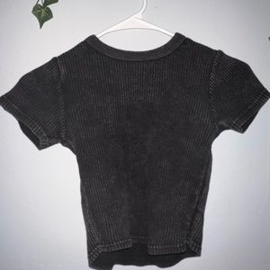 Forever 21 cropped textured shirt